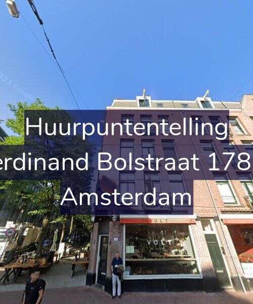 Foto gevel Huurpuntentelling voor Ferdinand Bolstraat 178-2, Amsterdam
