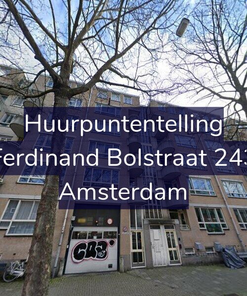 Foto gevel Huurpuntentelling voor Ferdinand Bolstraat 243, Amsterdam