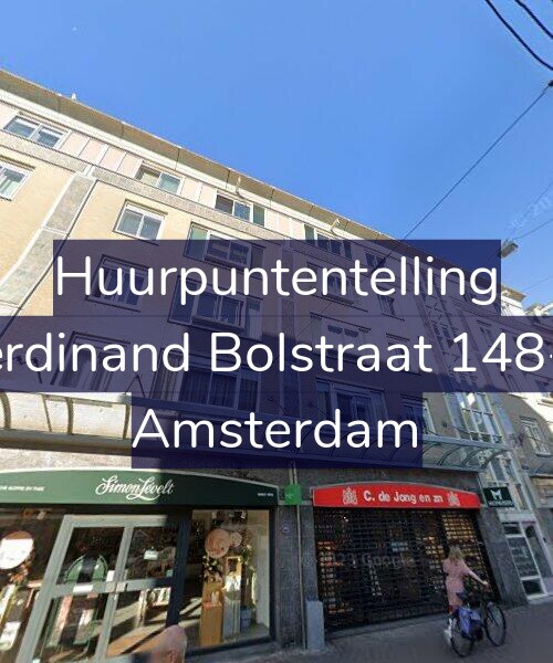 Foto gevel Huurpuntentelling voor Ferdinand Bolstraat 148-A, Amsterdam