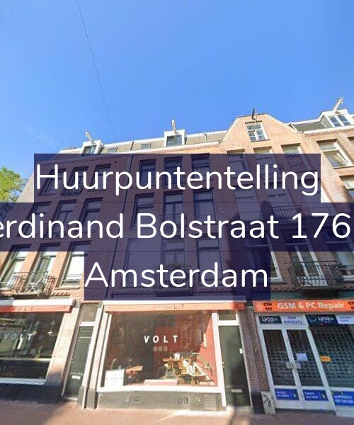 Foto gevel Huurpuntentelling voor Ferdinand Bolstraat 176-3, Amsterdam
