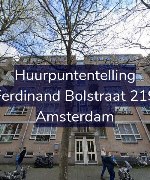 Foto gevel Huurpuntentelling voor Ferdinand Bolstraat 219, Amsterdam