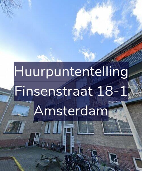 Foto gevel Huurpuntentelling voor Finsenstraat 18-1, Amsterdam