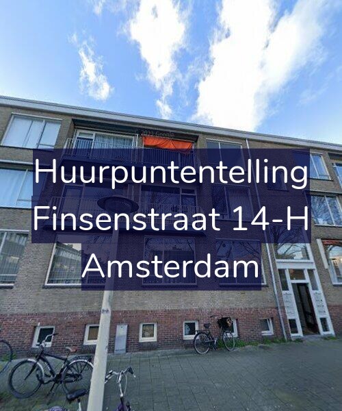 Foto gevel Huurpuntentelling voor Finsenstraat 14-H, Amsterdam