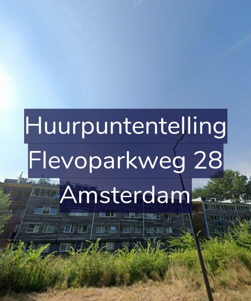 Foto gevel Huurpuntentelling voor Flevoparkweg 28, Amsterdam