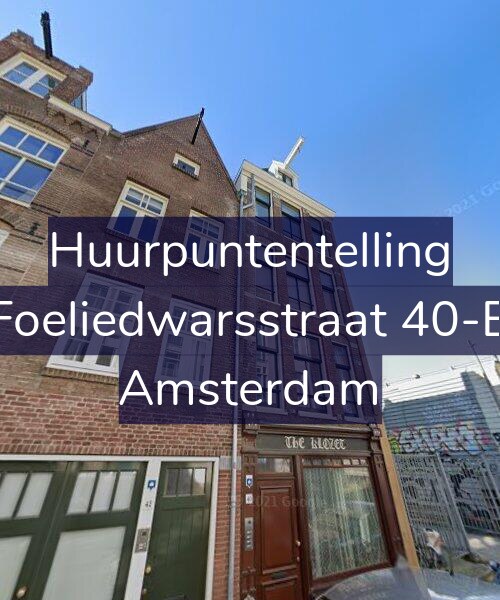 Foto gevel Huurpuntentelling voor Foeliedwarsstraat 40-B, Amsterdam