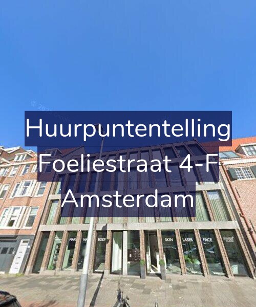 Foto gevel Huurpuntentelling voor Foeliestraat 4-F, Amsterdam