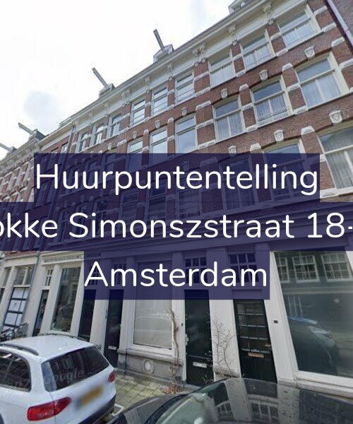 Foto gevel Huurpuntentelling voor Fokke Simonszstraat 18-H, Amsterdam