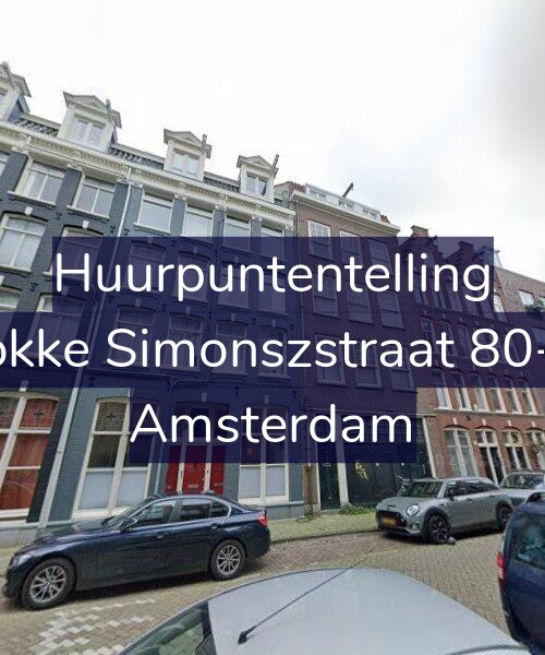 Foto gevel Huurpuntentelling voor Fokke Simonszstraat 80-H, Amsterdam
