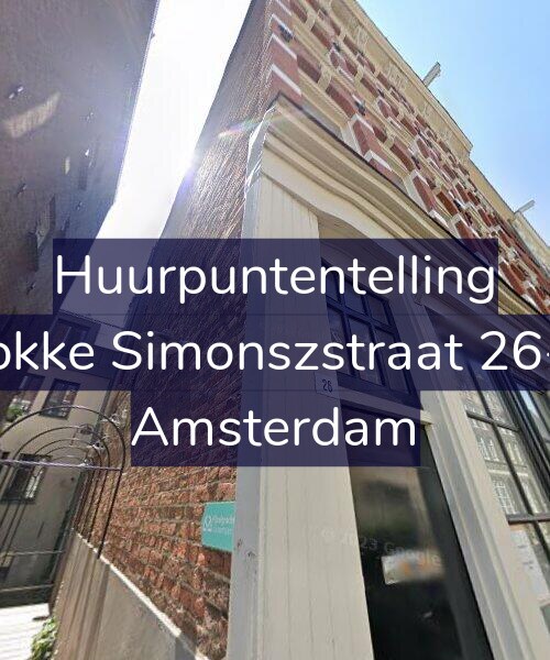 Foto gevel Huurpuntentelling voor Fokke Simonszstraat 26-1, Amsterdam
