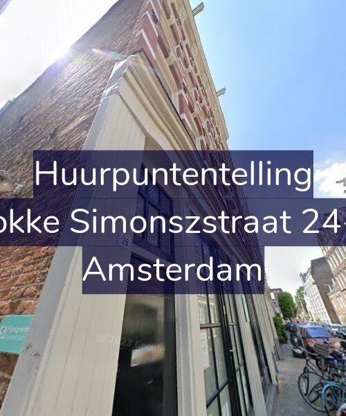 Foto gevel Huurpuntentelling voor Fokke Simonszstraat 24-1, Amsterdam
