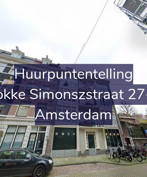 Foto gevel Huurpuntentelling voor Fokke Simonszstraat 27-1, Amsterdam