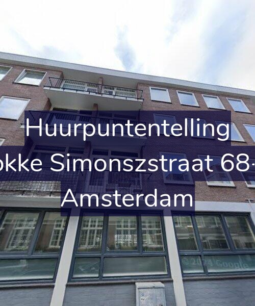 Foto gevel Huurpuntentelling voor Fokke Simonszstraat 68-A, Amsterdam