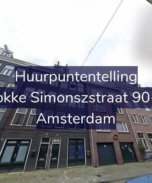 Foto gevel Huurpuntentelling voor Fokke Simonszstraat 90-1, Amsterdam