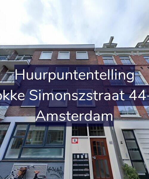 Foto gevel Huurpuntentelling voor Fokke Simonszstraat 44-A, Amsterdam