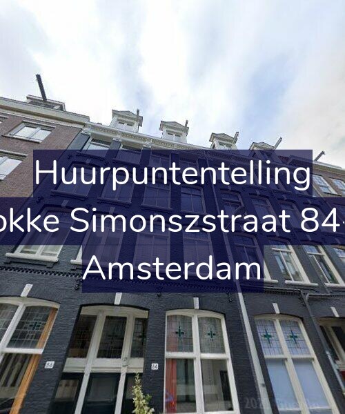 Foto gevel Huurpuntentelling voor Fokke Simonszstraat 84-3, Amsterdam