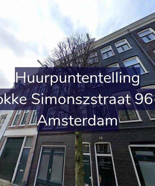 Foto gevel Huurpuntentelling voor Fokke Simonszstraat 96-1, Amsterdam