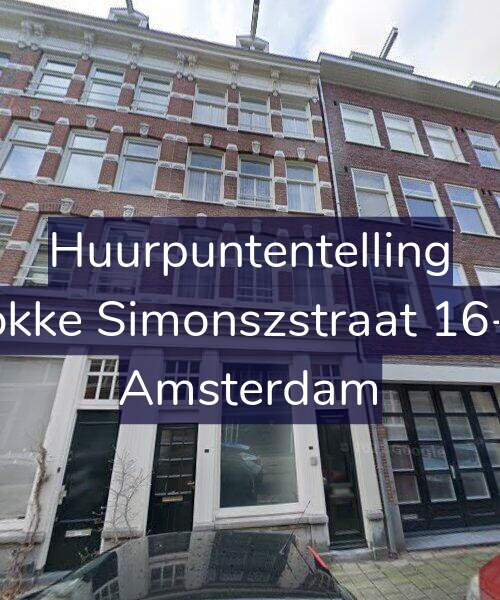 Foto gevel Huurpuntentelling voor Fokke Simonszstraat 16-H, Amsterdam