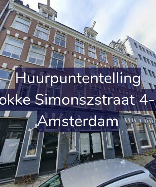 Foto gevel Huurpuntentelling voor Fokke Simonszstraat 4-H, Amsterdam