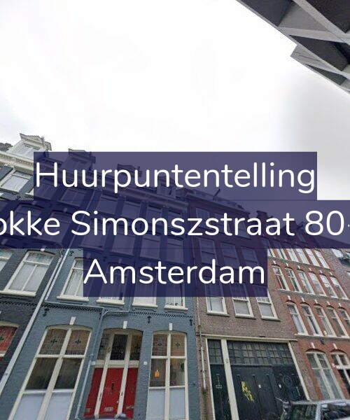 Foto gevel Huurpuntentelling voor Fokke Simonszstraat 80-2, Amsterdam