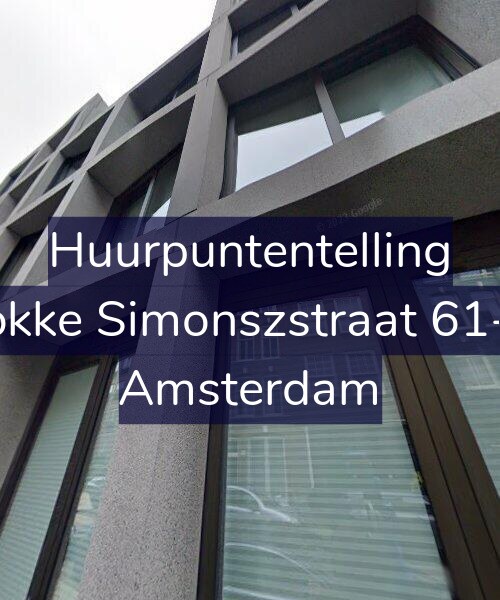 Foto gevel Huurpuntentelling voor Fokke Simonszstraat 61-D, Amsterdam