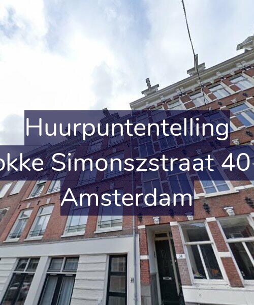 Foto gevel Huurpuntentelling voor Fokke Simonszstraat 40-2, Amsterdam
