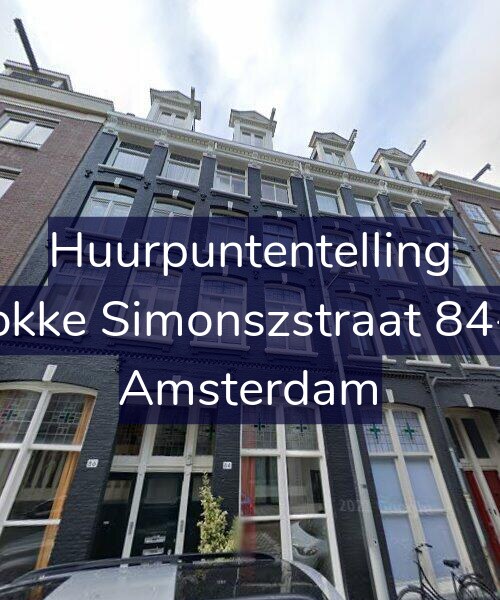 Foto gevel Huurpuntentelling voor Fokke Simonszstraat 84-1, Amsterdam