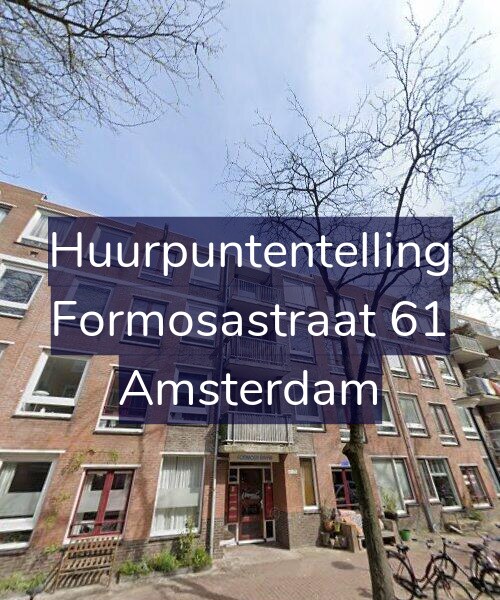 Foto gevel Huurpuntentelling voor Formosastraat 61, Amsterdam