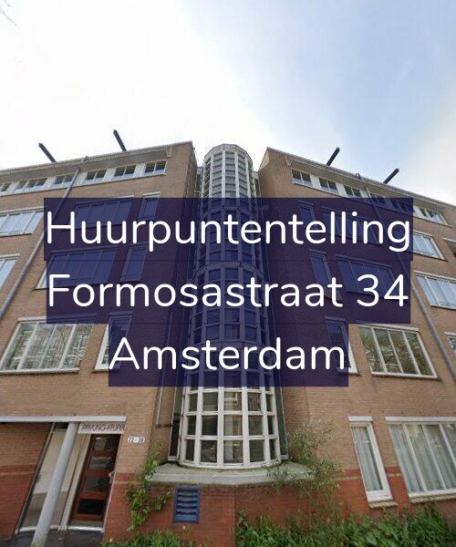 Foto gevel Huurpuntentelling voor Formosastraat 34, Amsterdam