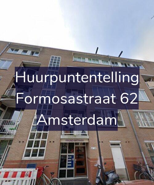 Foto gevel Huurpuntentelling voor Formosastraat 62, Amsterdam