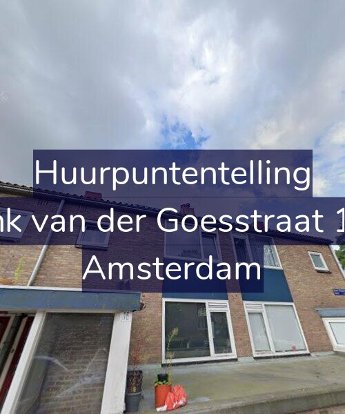 Foto gevel Huurpuntentelling voor Frank van der Goesstraat 16-1, Amsterdam