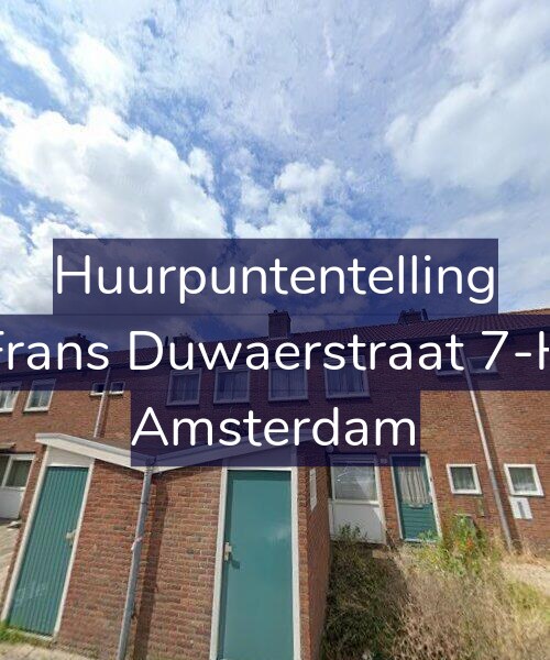 Foto gevel Huurpuntentelling voor Frans Duwaerstraat 7-H, Amsterdam