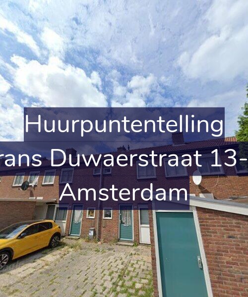 Foto gevel Huurpuntentelling voor Frans Duwaerstraat 13-H, Amsterdam