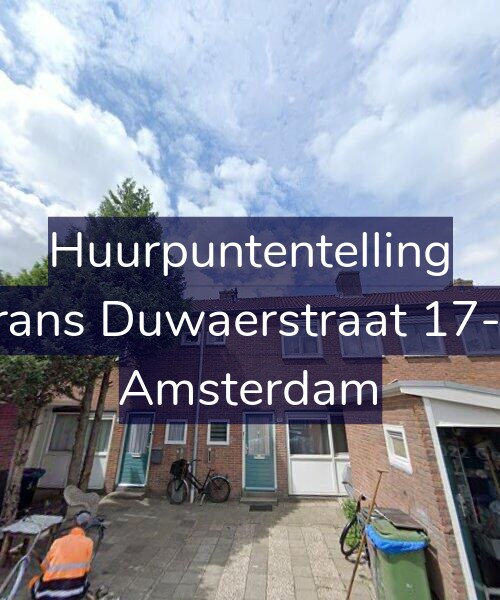 Foto gevel Huurpuntentelling voor Frans Duwaerstraat 17-H, Amsterdam