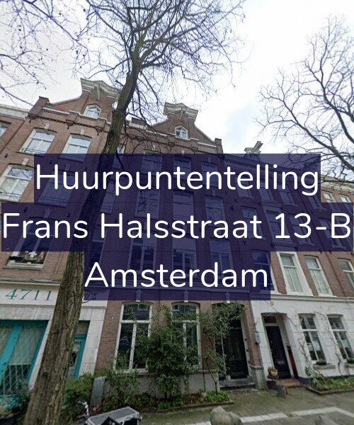 Foto gevel Huurpuntentelling voor Frans Halsstraat 13-B, Amsterdam