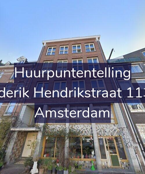 Foto gevel Huurpuntentelling voor Frederik Hendrikstraat 113-A, Amsterdam
