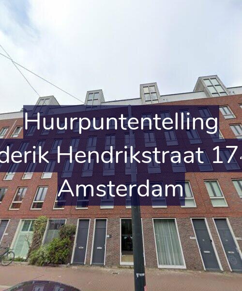 Foto gevel Huurpuntentelling voor Frederik Hendrikstraat 174-B, Amsterdam