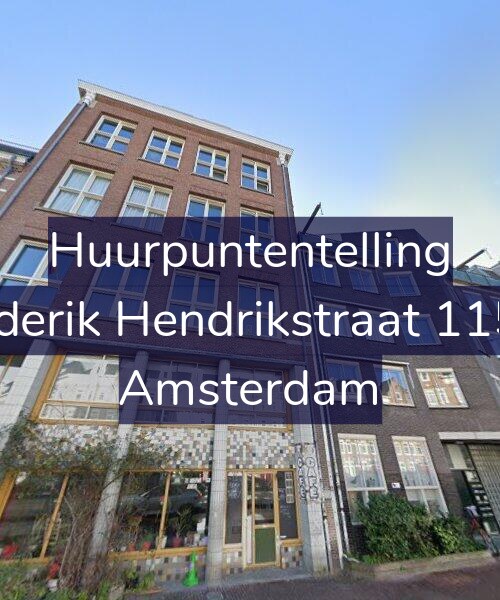 Foto gevel Huurpuntentelling voor Frederik Hendrikstraat 115-A, Amsterdam