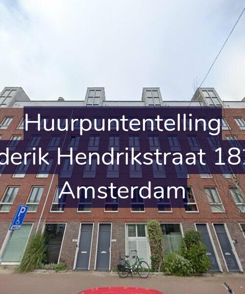 Foto gevel Huurpuntentelling voor Frederik Hendrikstraat 182-A, Amsterdam