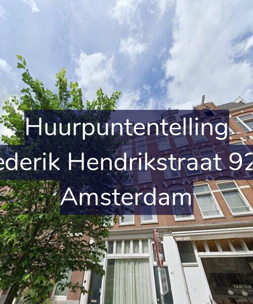 Foto gevel Huurpuntentelling voor Frederik Hendrikstraat 92-3, Amsterdam