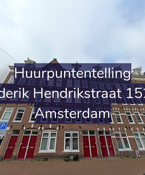 Foto gevel Huurpuntentelling voor Frederik Hendrikstraat 152-H, Amsterdam