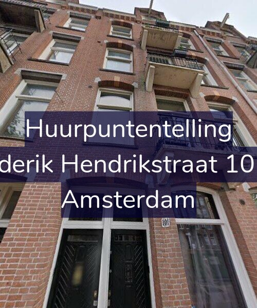 Foto gevel Huurpuntentelling voor Frederik Hendrikstraat 101-2, Amsterdam