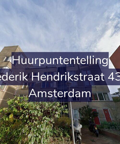 Foto gevel Huurpuntentelling voor Frederik Hendrikstraat 43-D, Amsterdam