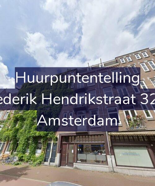 Foto gevel Huurpuntentelling voor Frederik Hendrikstraat 32-1, Amsterdam