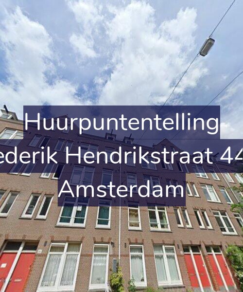 Foto gevel Huurpuntentelling voor Frederik Hendrikstraat 44-3, Amsterdam