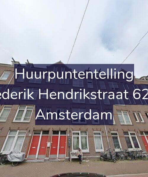 Foto gevel Huurpuntentelling voor Frederik Hendrikstraat 62-H, Amsterdam