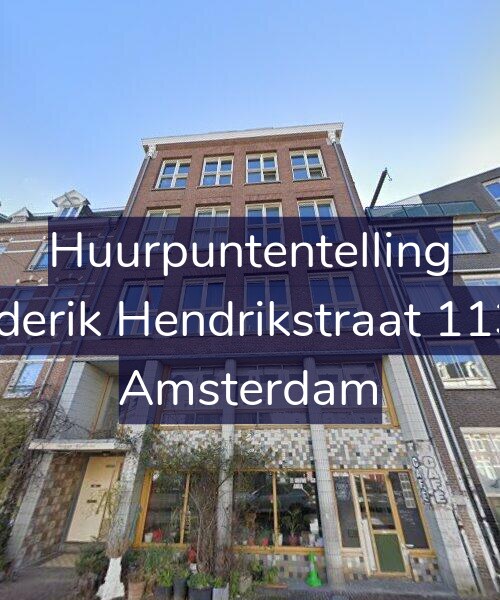 Foto gevel Huurpuntentelling voor Frederik Hendrikstraat 113-B, Amsterdam