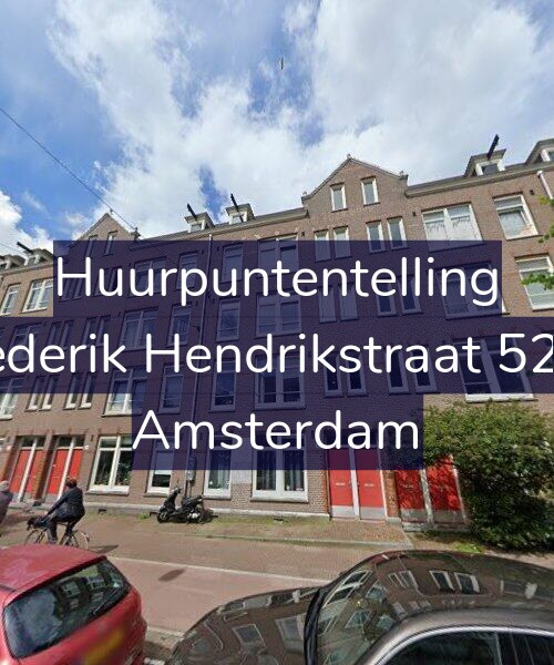 Foto gevel Huurpuntentelling voor Frederik Hendrikstraat 52-H, Amsterdam