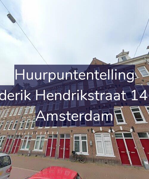 Foto gevel Huurpuntentelling voor Frederik Hendrikstraat 146-3, Amsterdam