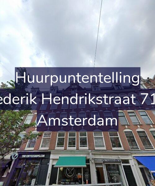 Foto gevel Huurpuntentelling voor Frederik Hendrikstraat 71-2, Amsterdam