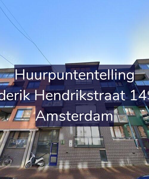 Foto gevel Huurpuntentelling voor Frederik Hendrikstraat 149-A, Amsterdam